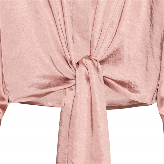 Karmamia Wrap Jacket, Peach Rich Satin